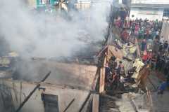 Kebakaran hebat di Jalan Nias Palembang